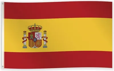Produktbild von Spanien Länderflagge aus Stoff 90x150cm
