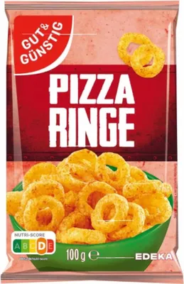 Produktbild von Gut & Günstig Pizzaringe (100g Packung) + usy Block
