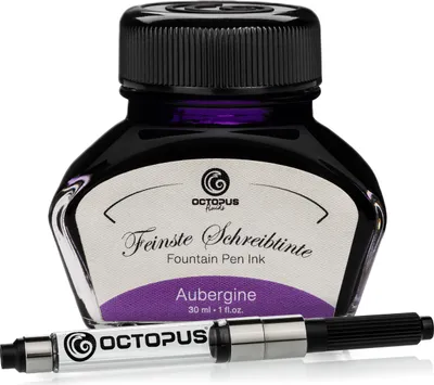 Produktbild von Schreibtinte Aubergine 30 ml mit Konverter
