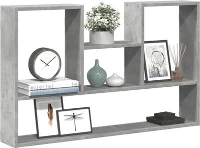 Image de Maison Exclusive - Étagère murale gris béton 99 x 15 x 60 cm, aggloméré