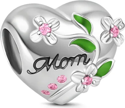 Produktbild von Gnoce Charm Mom Herz BNCT50 Silber