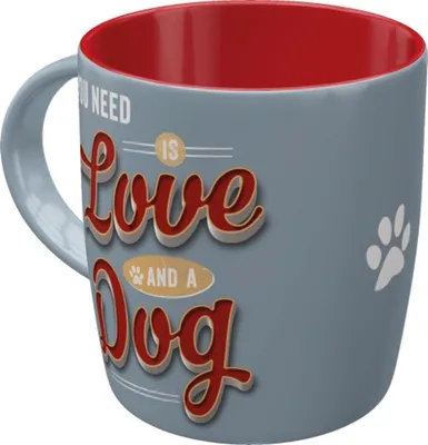 Produktbild von Nostalgic-Art - Kaffeetasse - PfotenSchild - Love Dog