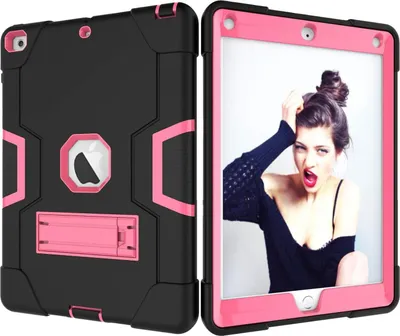 Produktbild von Schutzhülle für iPad 10.2" 2021/20/19 Gepanzerter Ständer Rosa