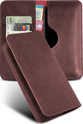 Produktbild von PURSE-Case für Motorola Moto E 4 Plus, Farbe:Weinrot