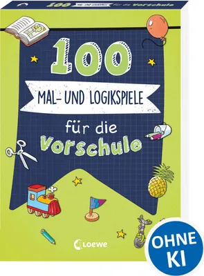 Produktbild von 100 Mal- und Logikspiele für die Vorschule