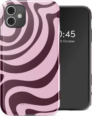 Zdjęcie produktu dla Selencia Vivid Backcover dla Apple iPhone 11 - Wavy Swirl Pink Plum