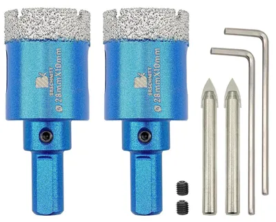 Immagine prodotto di Punte da trapano diamantate con punta centrante, 2 pezzi, 32 mm, per porcellana, Vetroceramica, pietra, granito e marmo