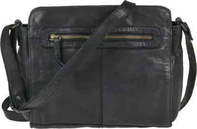 Produktbild von Bear Design Damen Tasche Ledertasche Umhängetasche Schultertasche schwarz 28x21cm CL35735-black