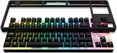 Obrázek produktu pro Krom NXKROMKERNELPROSP, Kabelový a bezdrátový, USB + RF Wireless + Bluetooth, Mechanický spínač, QWERTY, RGB LED, Černá, Bílá