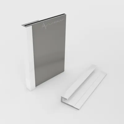 Produktbild von 200cm Abschlussprofil für 3 mm Platten Weiß RAL9016
