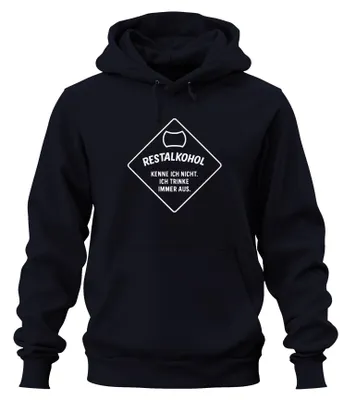 Obrázek produktu pro I don't know residual alcohol I drink funny beer saying party Uni mikina s kapucí Hoodie, Navy, M