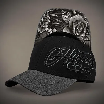 Produktbild von Hyraw Trucker Cap - Grey Roses