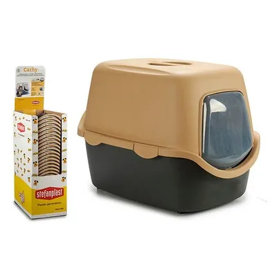Produktbild von Katzentoilette Kunststoff Beige (55 x 40 x 39 cm)
