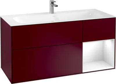 Produktbild von Villeroy & Boch V&B Waschtischunterschrank FINION 1196x591x498 Reg gls wh/Peony