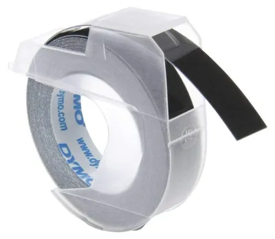 Image de Dymo 3D ruban de marquage 9mmx3m plastique brillant noir