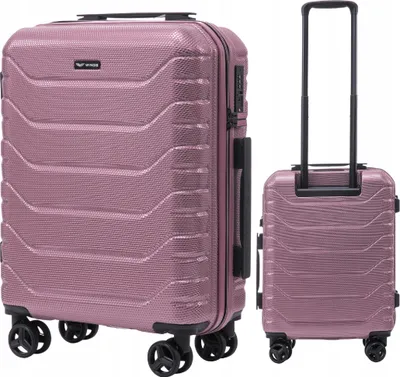 Produktbild von WINGS Kabinen Trolley CRAKE Hartschale 4 Rollen TSA Pink 54cm