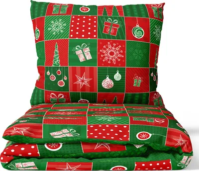 Obrázok produktu pre Bavlnená detská posteľná bielizeň Christmas Patchwork