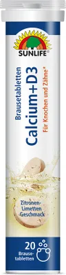 Produktbild von Sunlife Calcium + D3 Brausetabletten 20 Stück