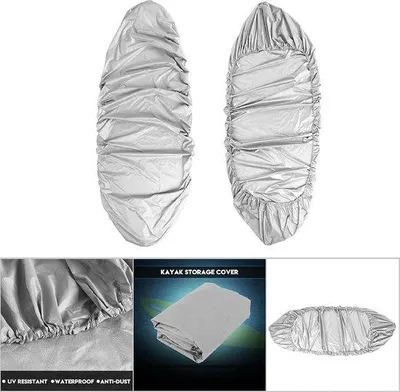 Image de Housse imperméable pour kayak 45 m, grise, protection UV