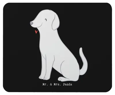 Produktbild von Mr. & Mrs. Panda Mouse Pad Labrador Lebensretter - Schwarz - Geschenk, pc mauspad, Mousepad, mousematte