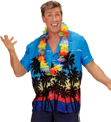 Produktbild von Hawaiihemd Mit Palmen Grösse M/L