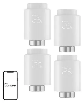 Zdjęcie produktu dla Sonoff - TRVZB - Zestaw 4 sztuk - Termostat