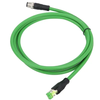 Zdjęcie produktu dla Kabel krosowy Ethernet Ekranowany kabel 24 AWG Złącze kablowe Kabel sieciowy M12 do RJ45 Wodoodporny kabel Ethernet