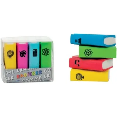 Produktbild von Figurenradierer Mini Bücher Set sort TRENDHAUS 941558 Collection