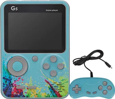 Immagine prodotto di TechKidz, emulatore di console 500 giochi con controller multiplayer modello StreetArt, blu