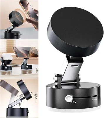 Zdjęcie produktu dla Magnetyczne uchwyty do telefonów z regulacją o 360°, czarne