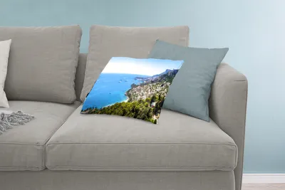 Produktbild von MuchoWow® Zierkissen Sofakissen Wohnzimmer Dekokissen 60x40 cm Berg - Meer - Stadt - Kopfkissen - Polster mit Foto