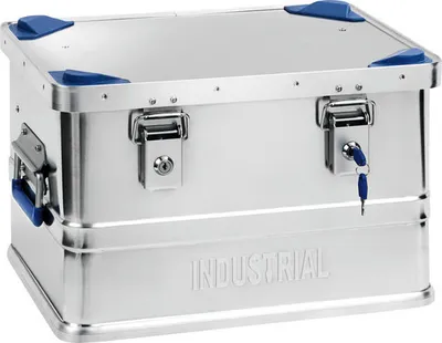 Produktbild von Transportbox Aufbewahrungsbox Werkzeugkoffer Industrial 430 x 270 x 335 mm silber