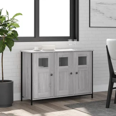 Obrázek produktu pro vidaXL Příborník Grey Sonoma 100x35x70 cm odvozený výrobek ze dřeva