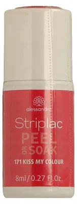 Produktbild von alessandro Striplac Peel or Soak 171 Kiss my Colour 8ml, 8 ml, Rot, Kiss my Colour, Färbung, Schutz, Verstärkung, Glanz, Flasche