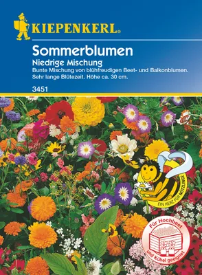 Produktbild von [STREICHUNG 2025] Sommerblumen Niedrige Mischung | Blumensamenmischung von Kiepenkerl
