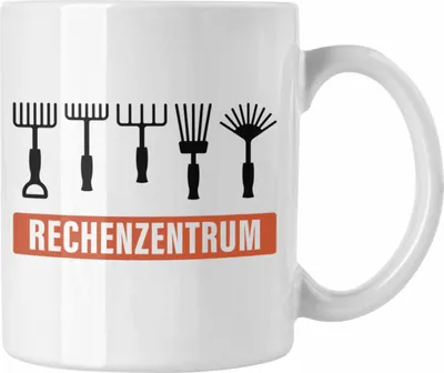 Produktbild von Trendation - Rechenzentrum Gärtner Tasse mit Spruch Garten Hobbygärtner Geschenk Lustig (Weiß)