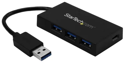 Produktbild von StarTech.com USB 3.0 Hub 4-Port – 3x USB-A & 1x USB-C, 5 Gbit/s
