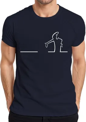 Immagine prodotto di Maglietta Balum La Linea Lui Osvaldo Cavandoli Cartoon Balum Balum da uomo, Navy, L