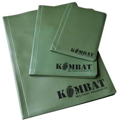 Immagine prodotto di Cartella portadocumenti, cartella militare, A4 / A5 / A6, verde