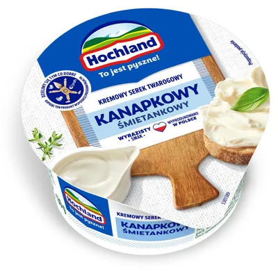 Obrázok produktu pre Serek kanapkowy śmietankowy Hochland 130 g