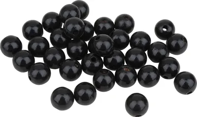 Produktbild von Holzperlen, Ø 12 mm, 30 Stück Schwarz