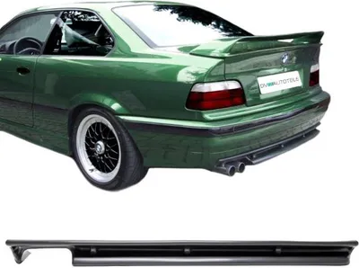 Productafbeelding van Sportieve achterdiffusor, diffuser voor bumpers, geschikt voor BMW E36 Coupe, Cabrio en Limousine