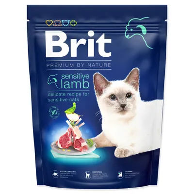 Image de BRIT Premium by Nature Cat Sensitive Lamb 300 g