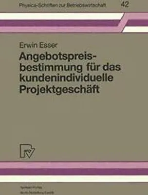 Immagine prodotto di Angebotspreisbestimmung für das kundenindividuelle Projektgeschäft