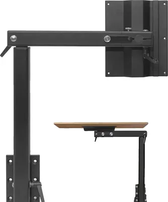 Obrázek produktu pro Nohy skládacího stolu RV, otočné o 360°, odnímatelné provedení, černá barva