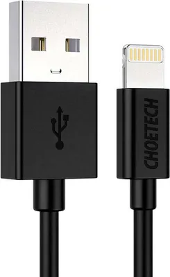 Image de Câble Usb vers Lightning Choetech Ip0026, Mfi, 1.2M (Noir)