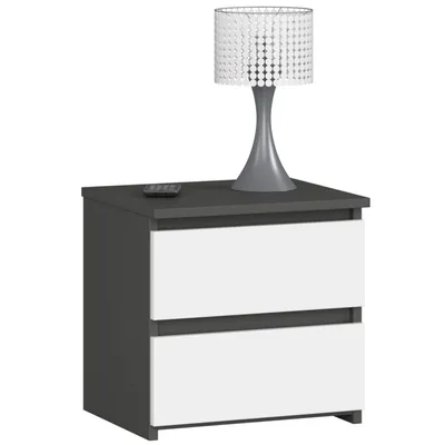 Produktbild von Nachttisch | Nachtschrank | 40 cm breit, zwei Schubladen