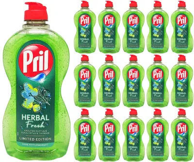 Produktbild von 16x Pril Spülmittel HERBAL FRESH 450ml | Kräuter Duft | Limited Edition