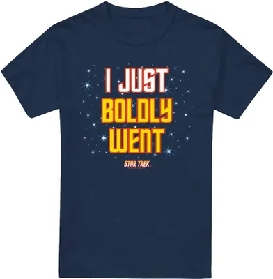 Image de Star Trek - T-shirt pour homme "Boldly Went" TV5895 (L) (Bleu marine)