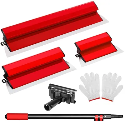 Flächenspachtel-Set 25/40/60 cm mit Teleskopstange
